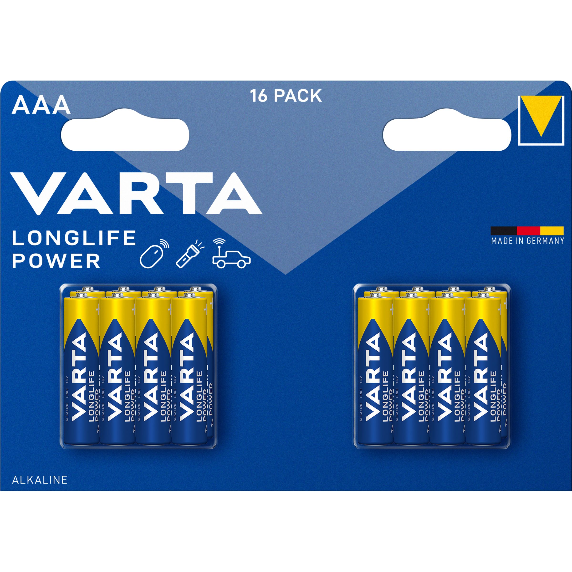 Varta AAA Longlife Power Alkaline 16x