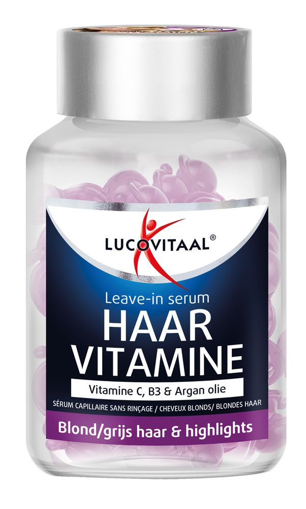 Lucovitaal Haarvitamine Leave-in Serum Blond/Grijs Haar & Highlights Capsules