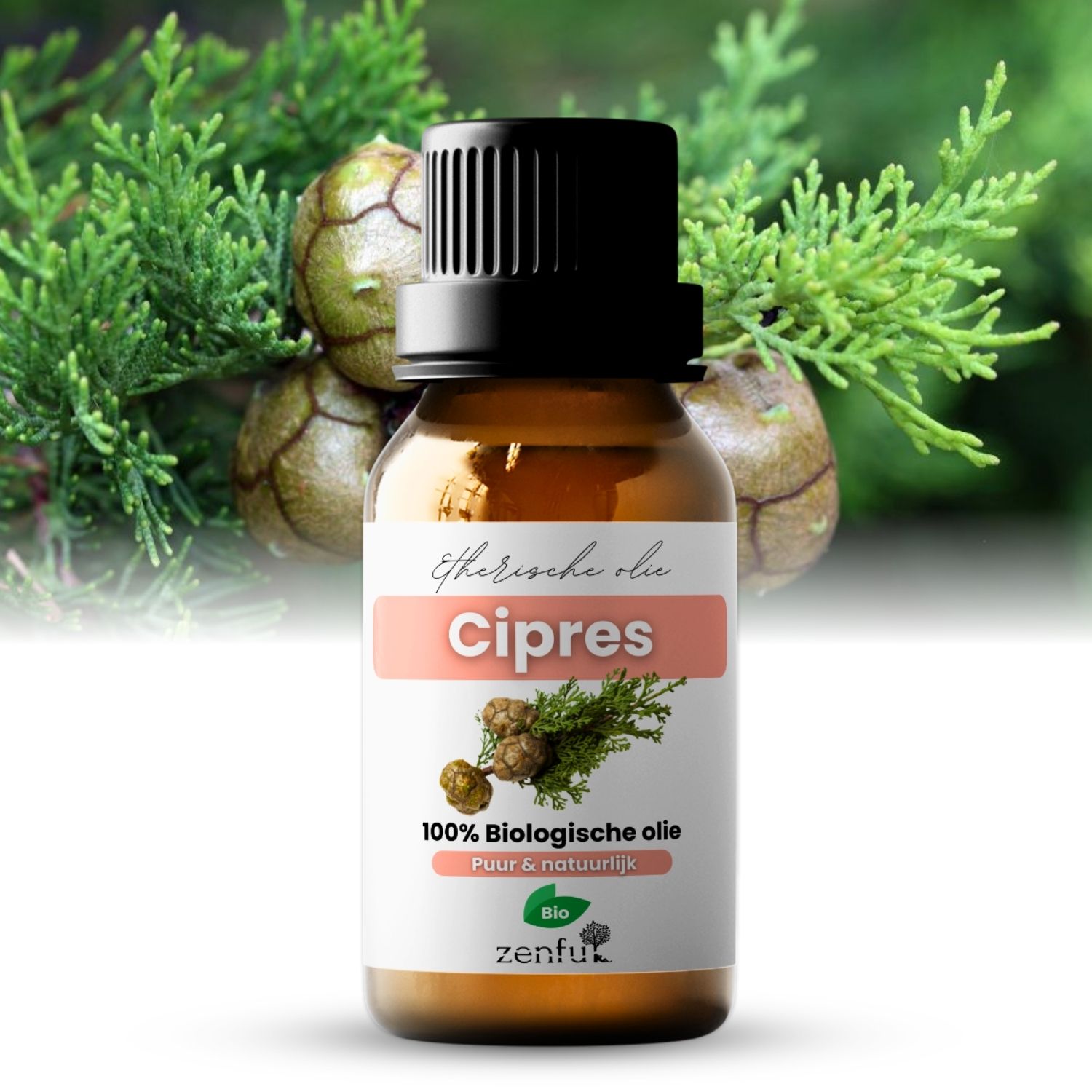 Zenful Cipres olie biologisch 10 ml