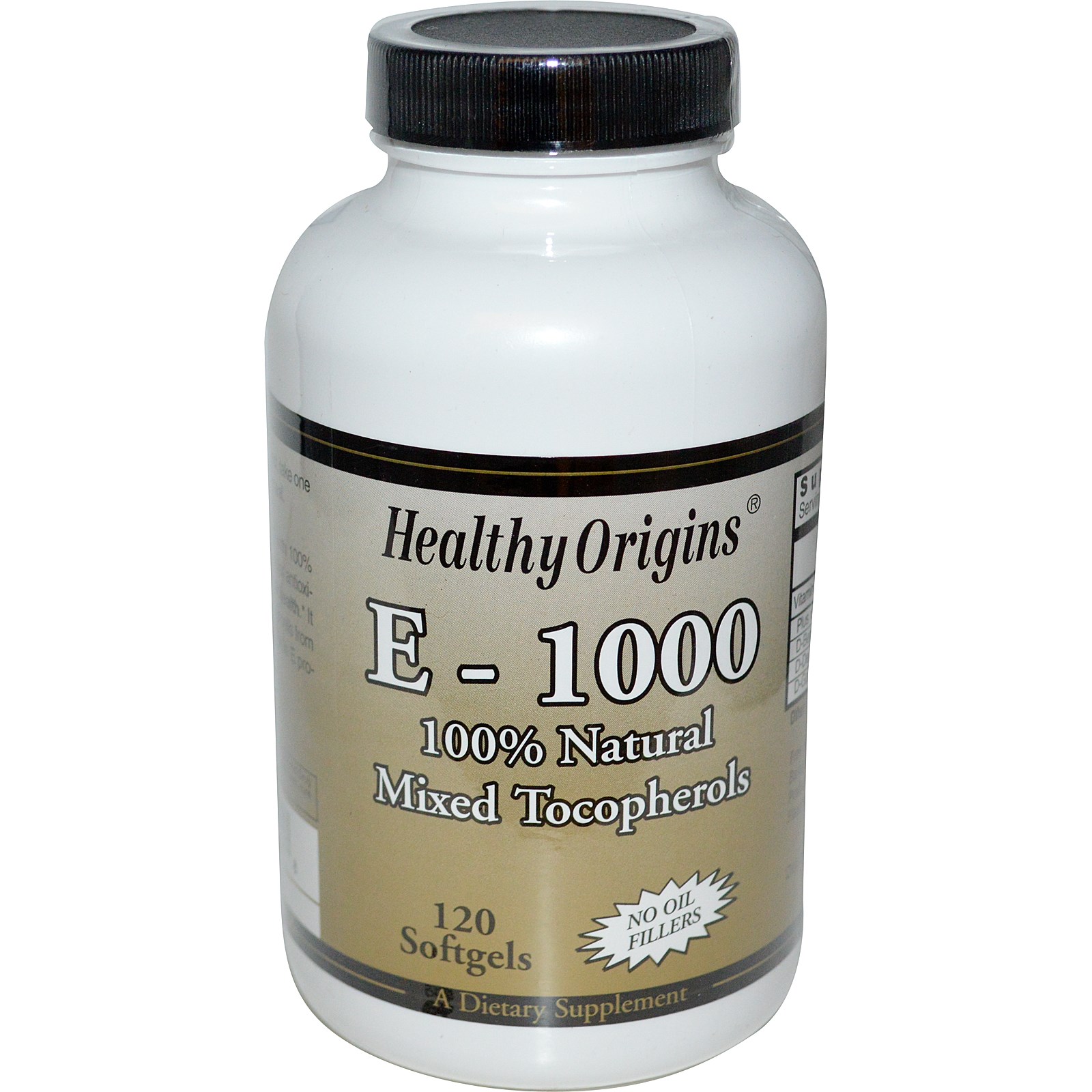 Healthy Origins , E-1000, 120 Softgels