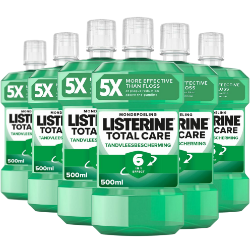 Listerine Total Care 6-in-1 Tandvleesbescherming Mondwater - 6 x 500 ml