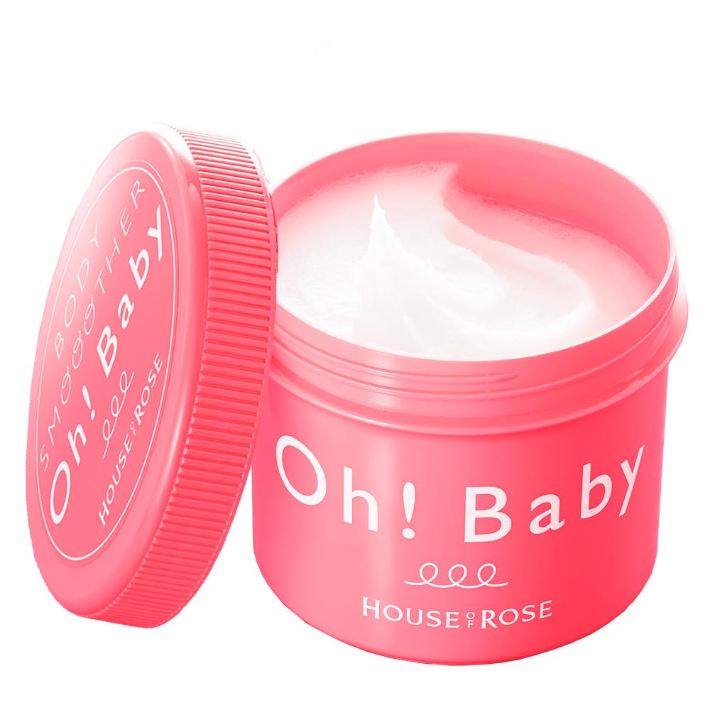 HOUSE OF ROSE Body Smoother N 570g Fragrance-Free Body Scrub with Onsen Water, Exfoliating for Elbows, Knees, Heels, Hips, Unisex Gift, Made in Japan