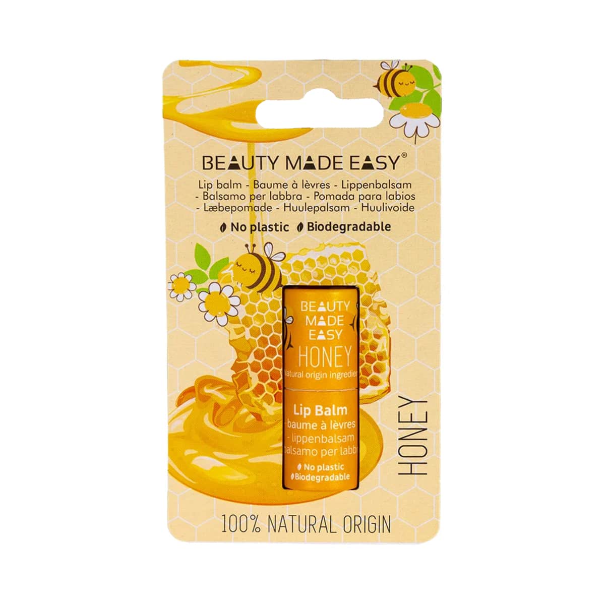 Beauty Made Easy Papertube lipbalm Honey
