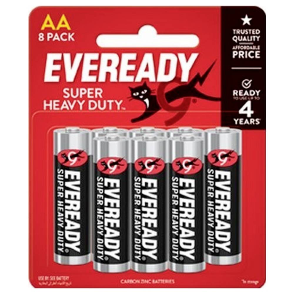 Eveready SHD AA batterij (penlite) Zink-kool 1.5 V 8 stuk(s)