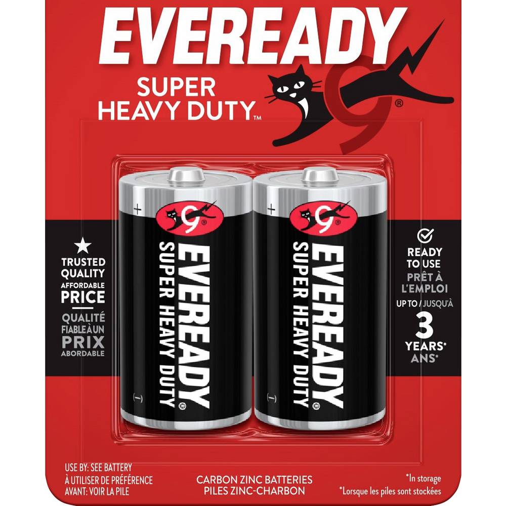 Eveready SHD D batterij (mono) Zink-kool 1.5 V 2 stuk(s)