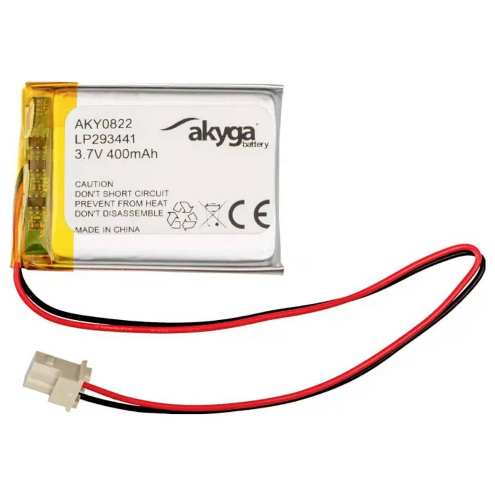 Akyga LP293441 Accupack Batterijgrootte: Speciaal LiPo 3.7 V 400 mAh