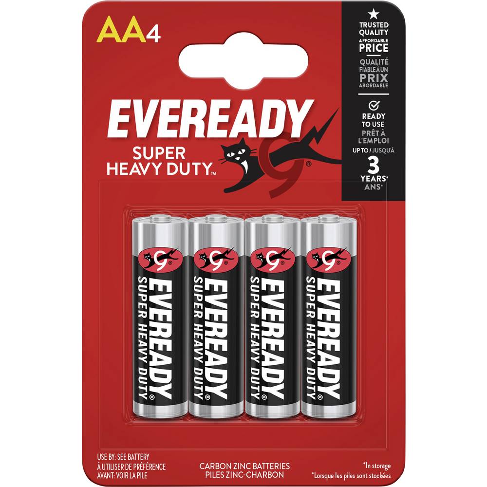 Eveready SHD AA batterij (penlite) Zink-kool 1.5 V 4 stuk(s)