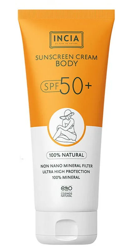 Incia Sunscreen Cream Body SPF 50+ | Waterproof