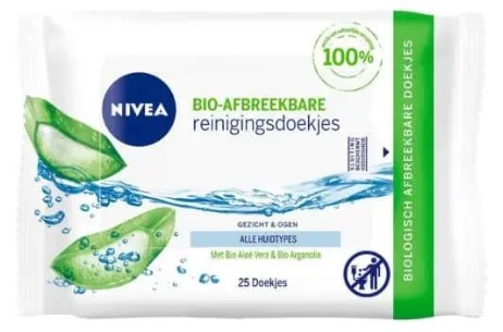 Nivea Reinigingsdoekjes bio-afbreekbaar (gevoelige huid) 25 Stuks