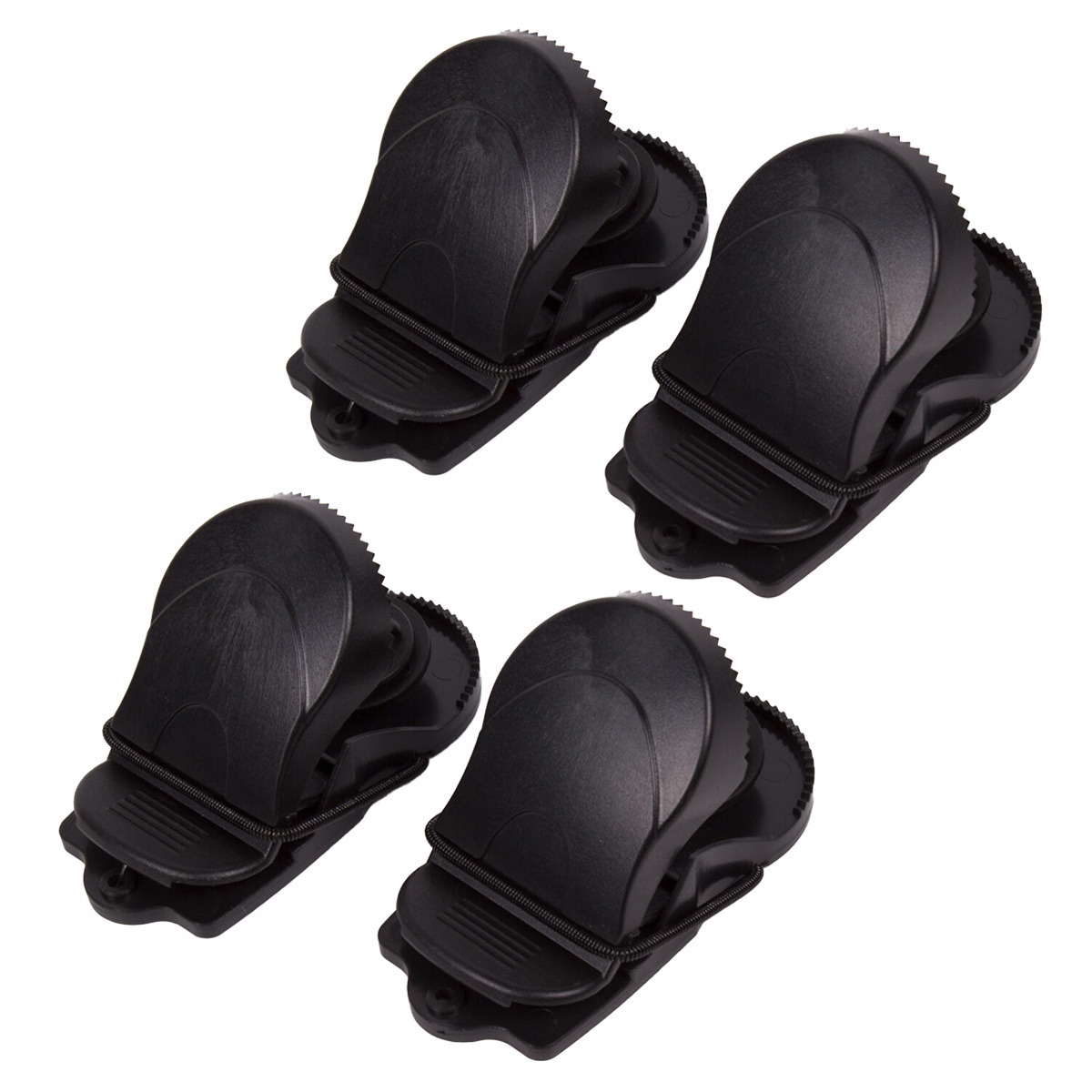 Benson Muizenval - 4x - zwart - kunststof - 90 x 45 mm - met veermechanisme - rattenval -