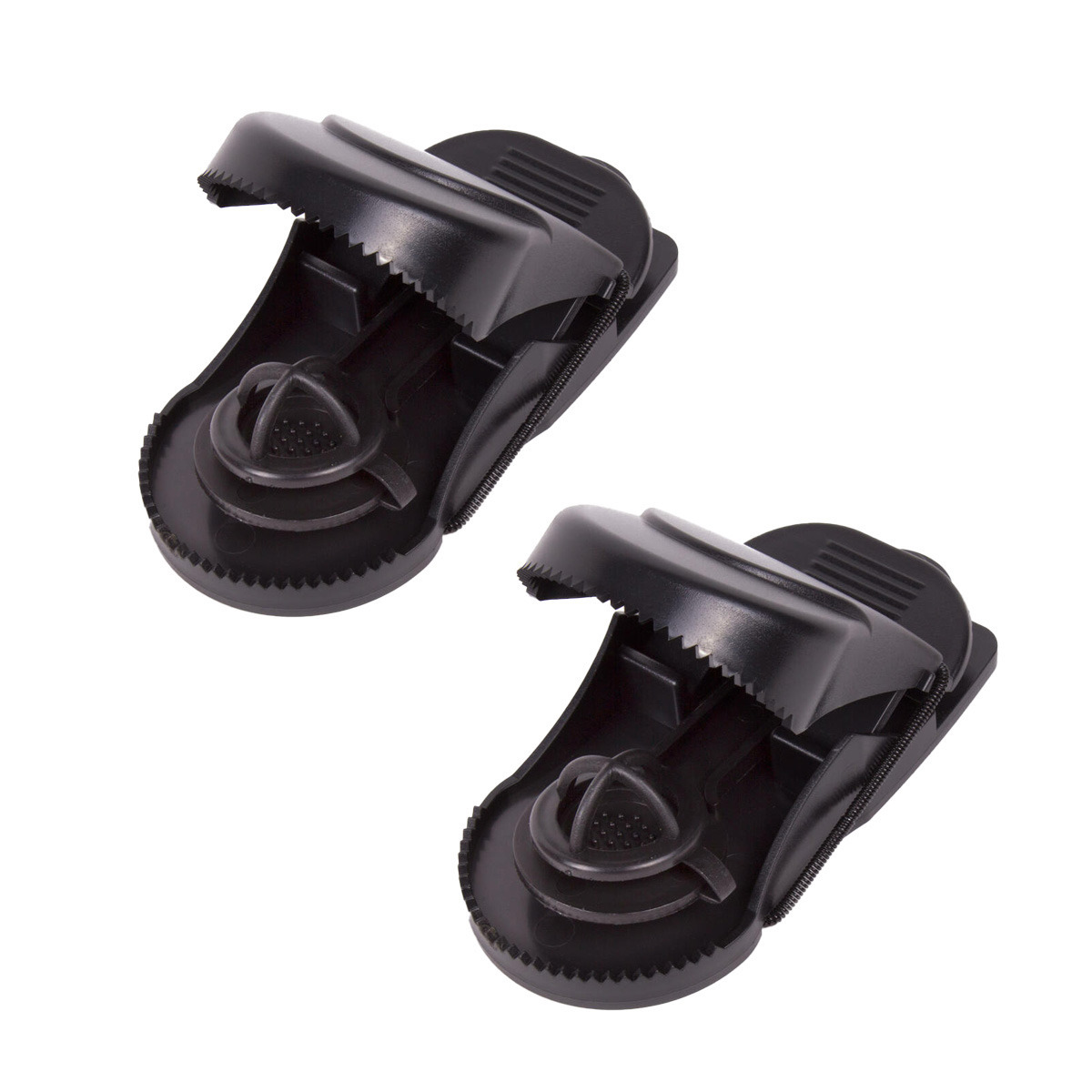 Benson Rattenval - 2x - zwart - kunststof - x 70 mm - met veermechanisme -