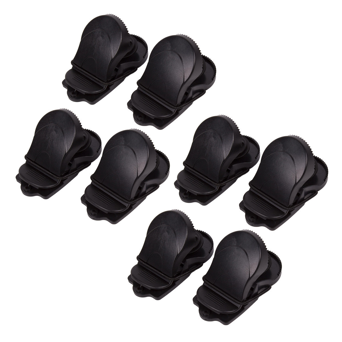 Benson Muizenval - 8x - zwart - kunststof - 90 x 45 mm - met veermechanisme - rattenval -