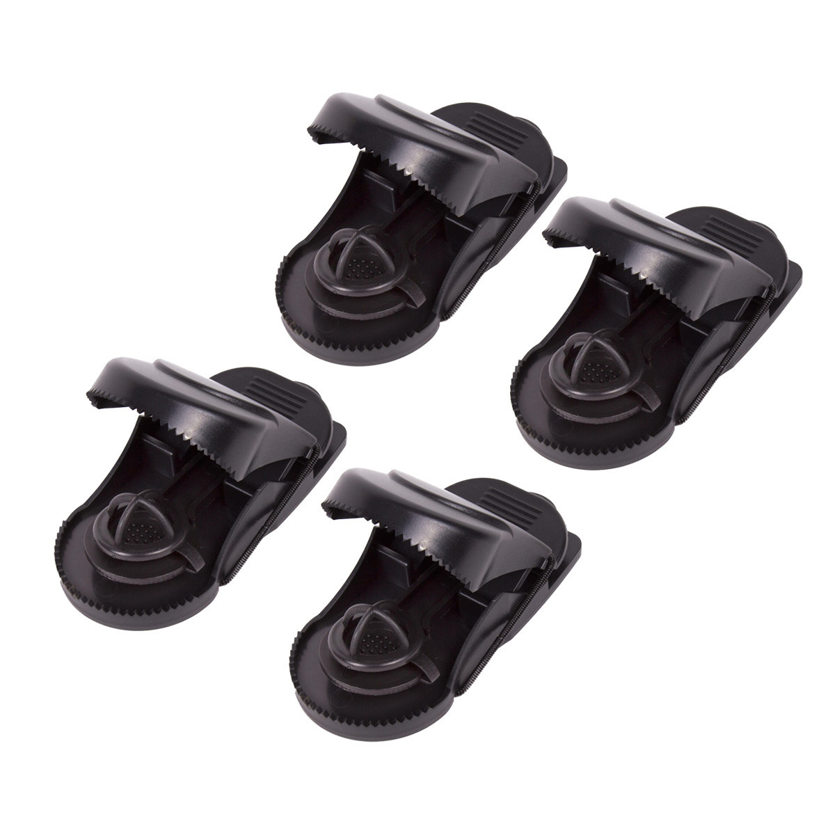 Benson Rattenval - 4x - zwart - kunststof - x 70 mm - met veermechanisme -