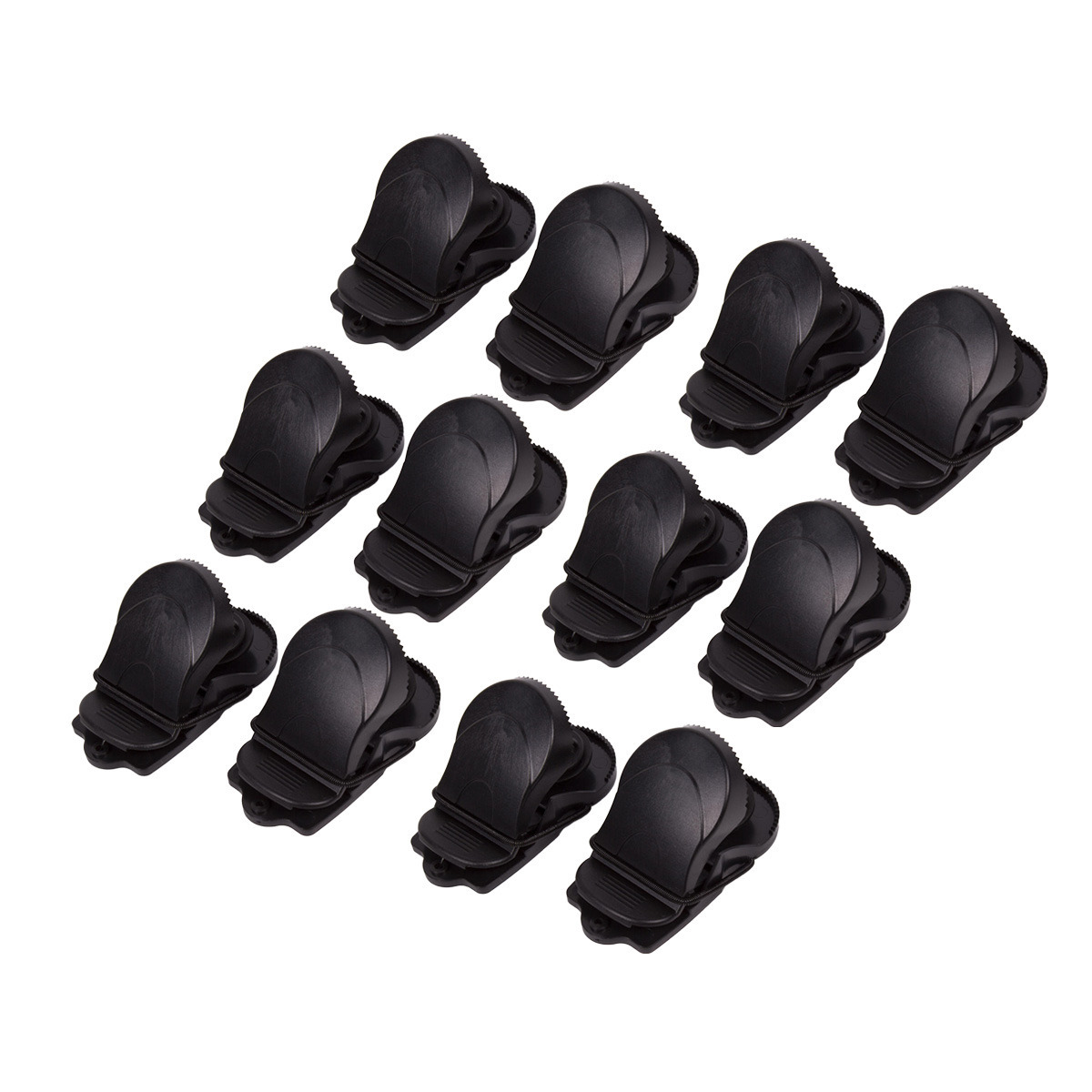 Benson Muizenval - 12x - zwart - kunststof - 90 x 45 mm - met veermechanisme - rattenval -