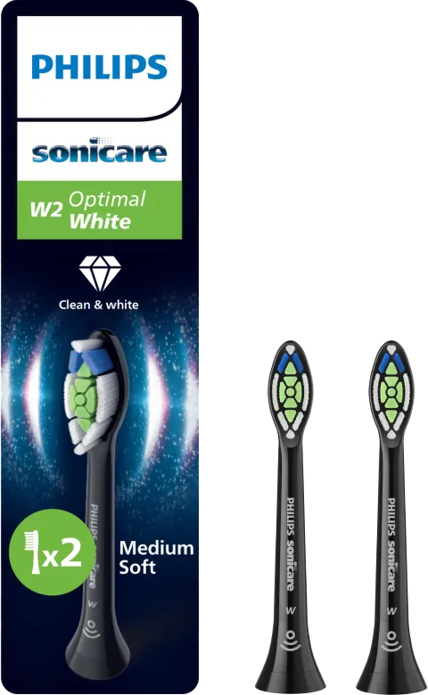 Philips Sonicare Optimal White HX6062/88 Zwart (2 stuks)