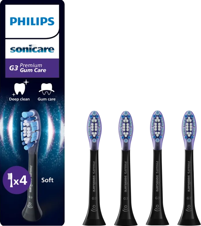 Philips Sonicare Premium Gum Care HX9054/88 Zwart (4 stuks)