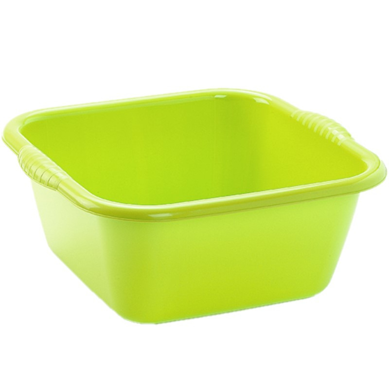 PlasticForte teiltje/afwasbak - vierkant - kunststof - 10 liter - x x 15 cm - Groen -