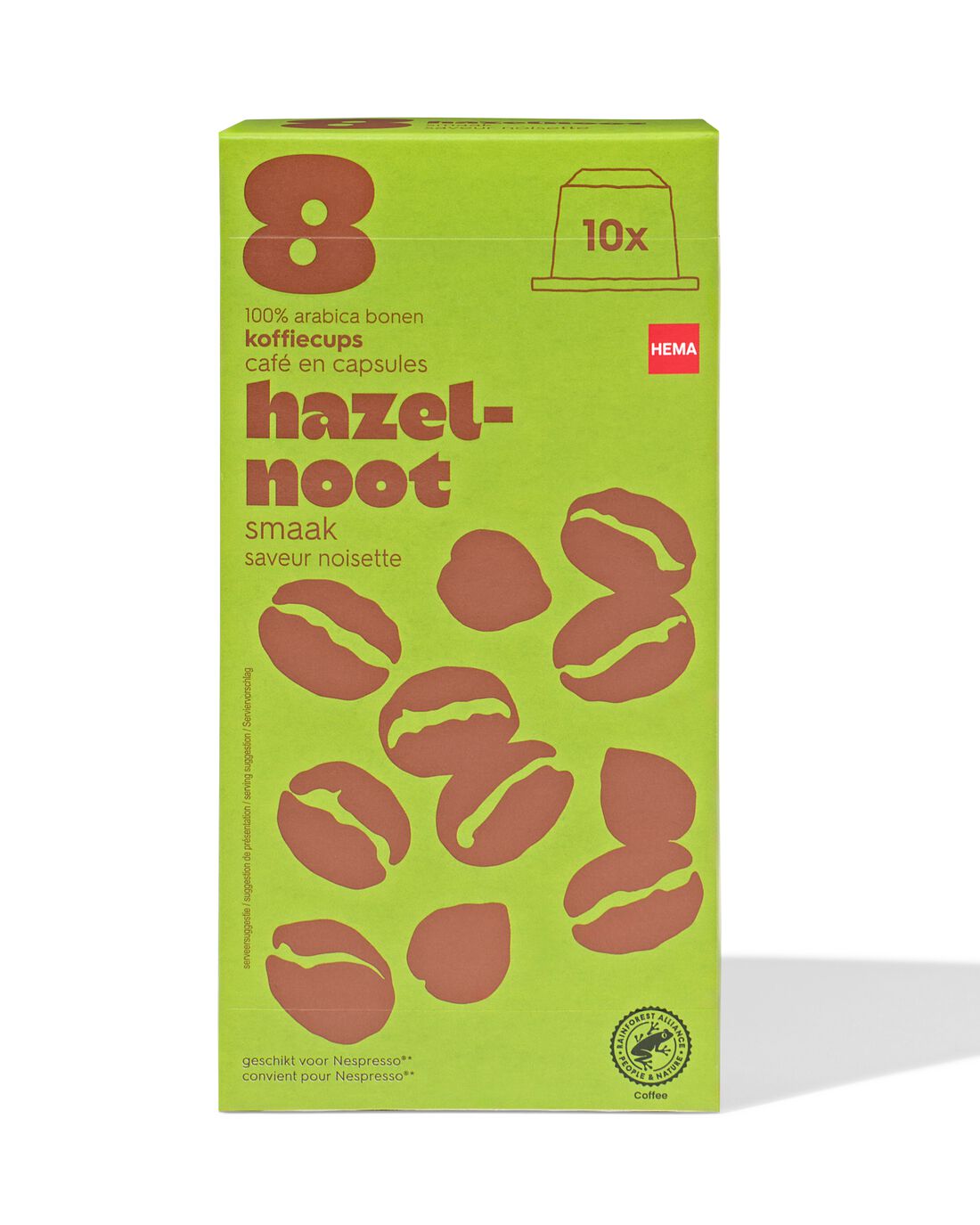 HEMA Koffiecups Hazelnoot - 10 Stuks