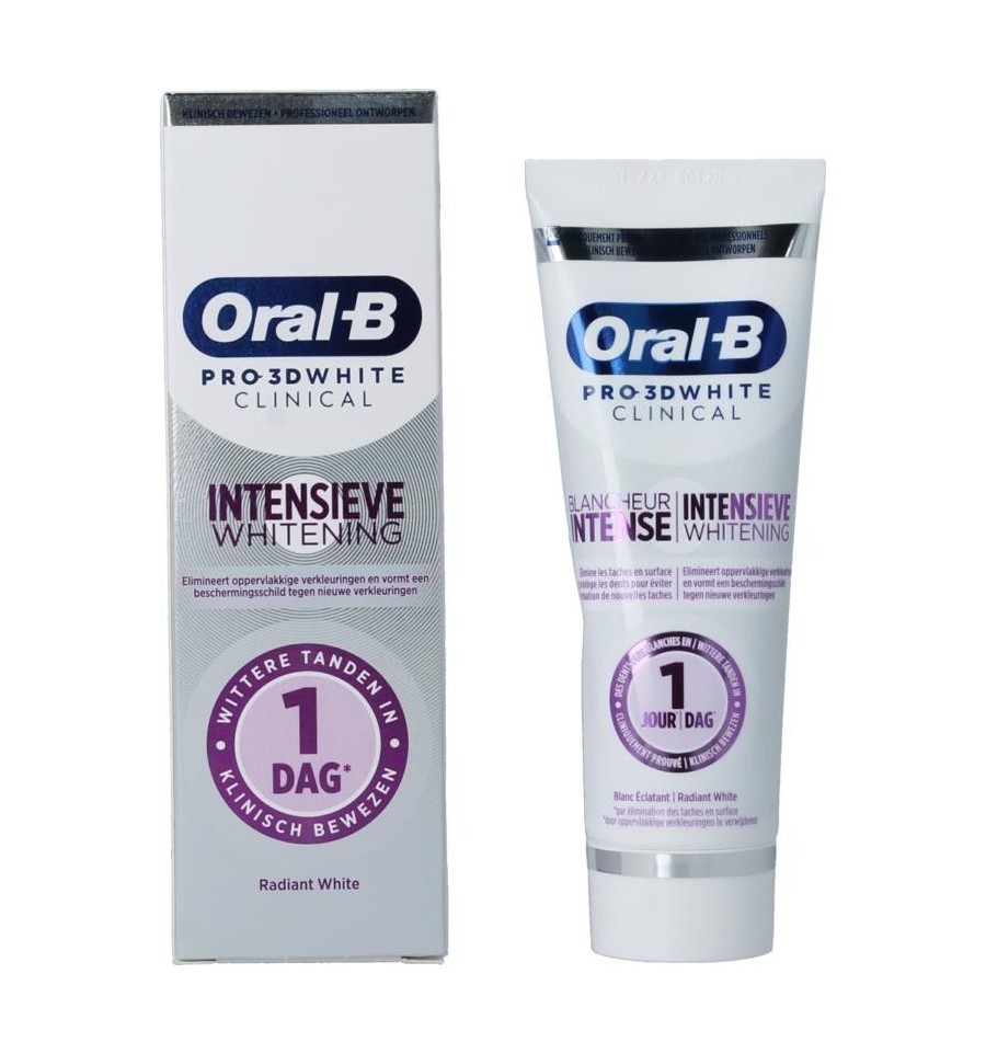 Oral B Tandpasta 3D white clinical radiant