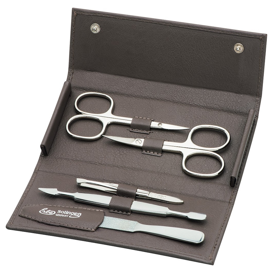 ERBE Siena Manicureset drukknop serie taupe, 5 stuks.