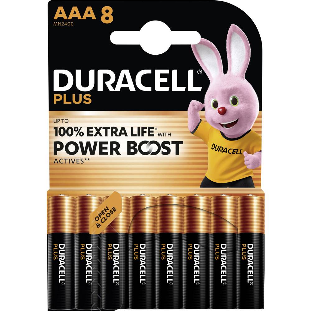 Duracell Plus Power Boost AAA batterij (potlood) Alkaline 1.5 V 8 stuk(s)