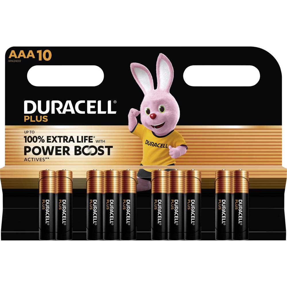 Duracell Plus Power Boost AAA batterij (potlood) Alkaline 1.5 V 10 stuk(s)