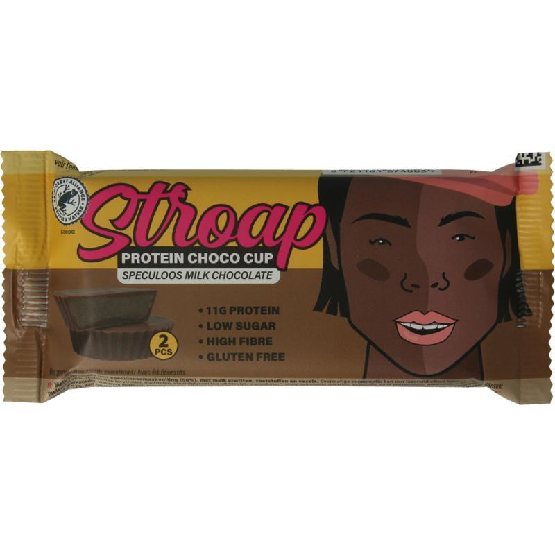 Stroap Protein choco cup speculoos milk chocolate 42 Gram