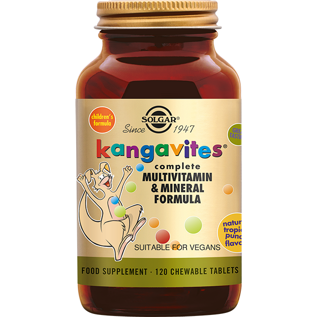 Solgar Kangavites™ Tropical Punch Multivitamine kauwtabletten voor Kinderen