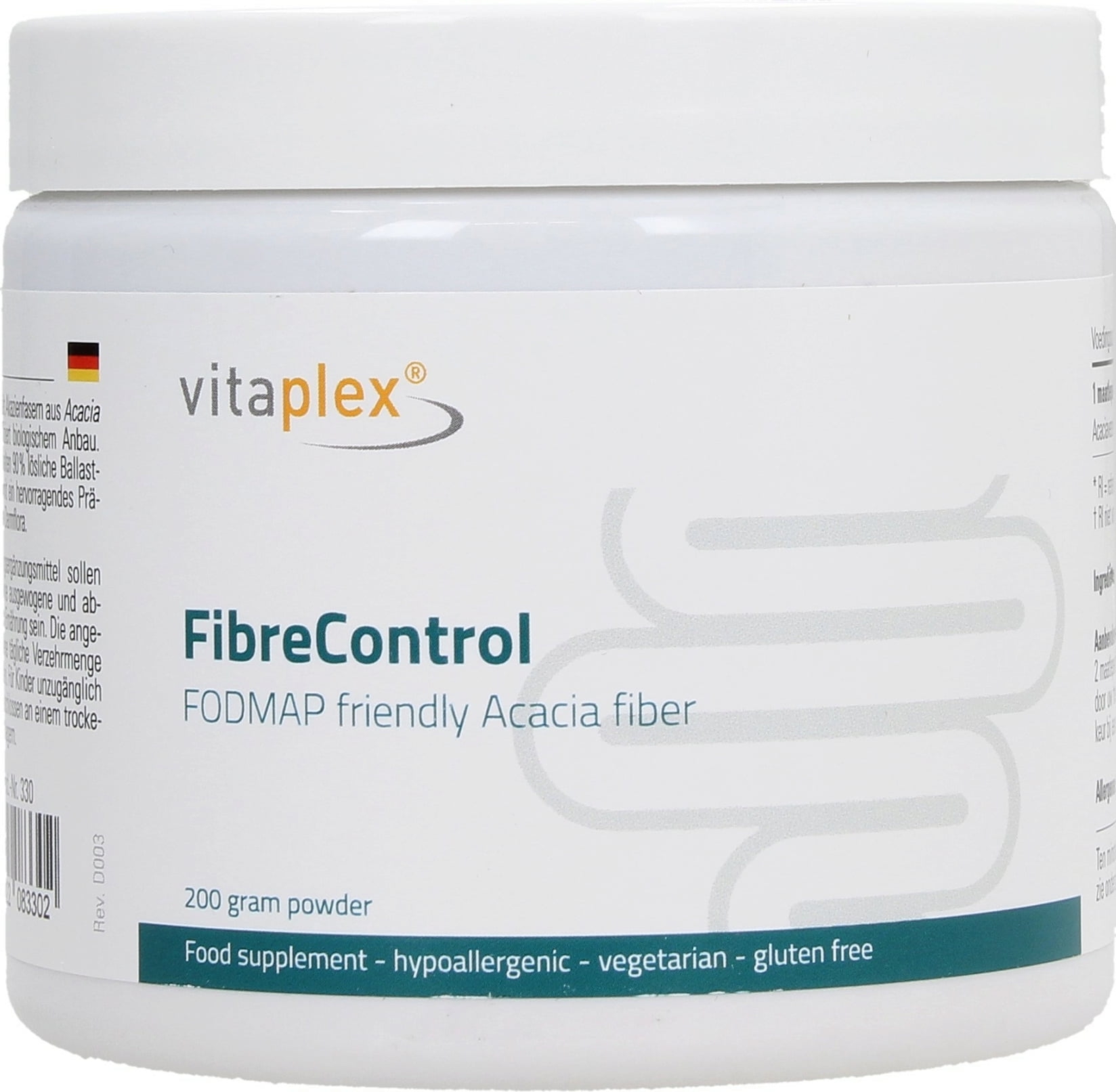 Vitaplex FibreControl Bio Acacia Fibre Powder (200 gram) - 