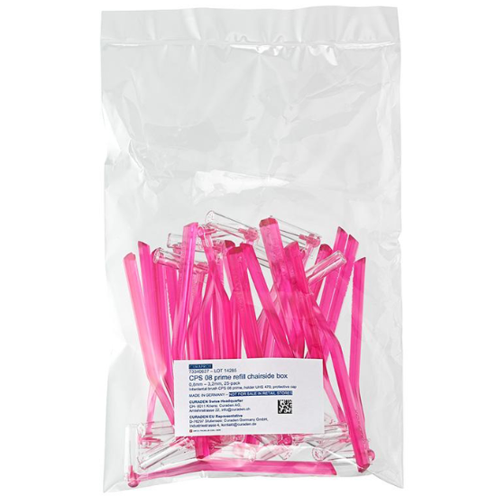 Curaprox Prime Refill 08 Roze - 25 stuks met houder