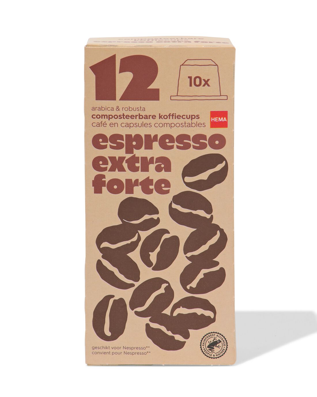 HEMA Composteerbare Cups Extra Forte - 10 Stuks