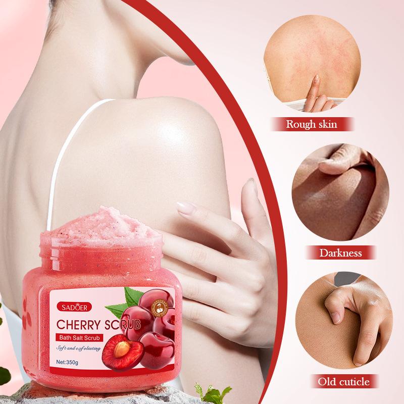 Sadoer Cherry Exfoliating Cleansing Scrub, Cleansing Body Scrub 1