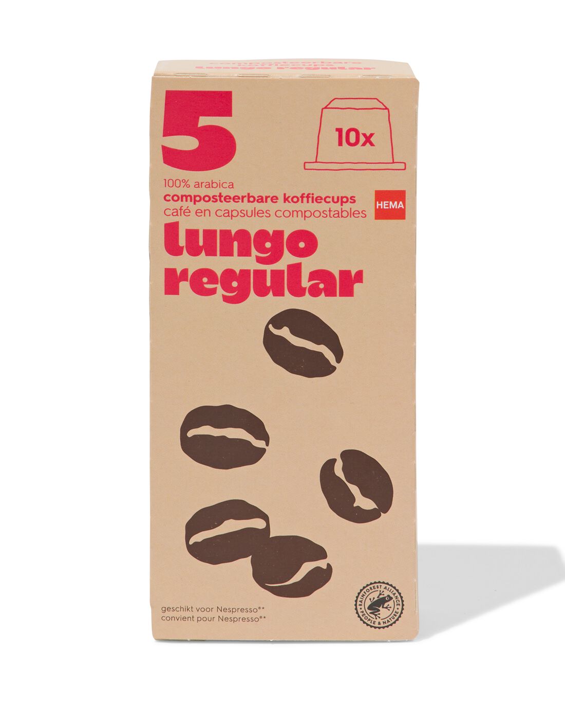 HEMA Composteerbare Cups Lungo Regular - 10 Stuks