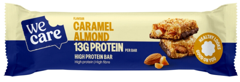 WeCare High protein bar caramel almond 45 Gram