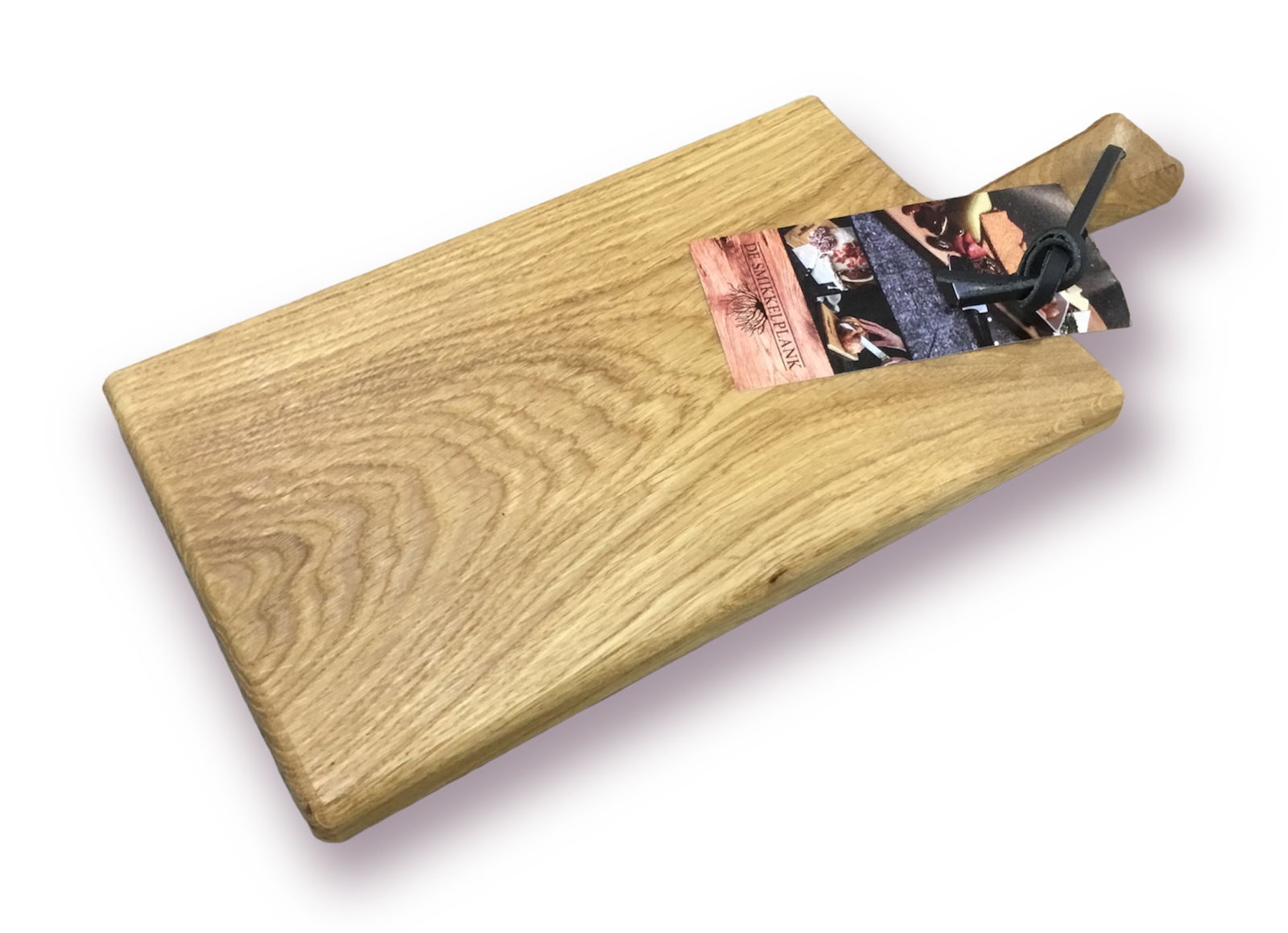 Vlot De smikkelplank rustiek eikenhouten serveerplank 40cm FSC - 