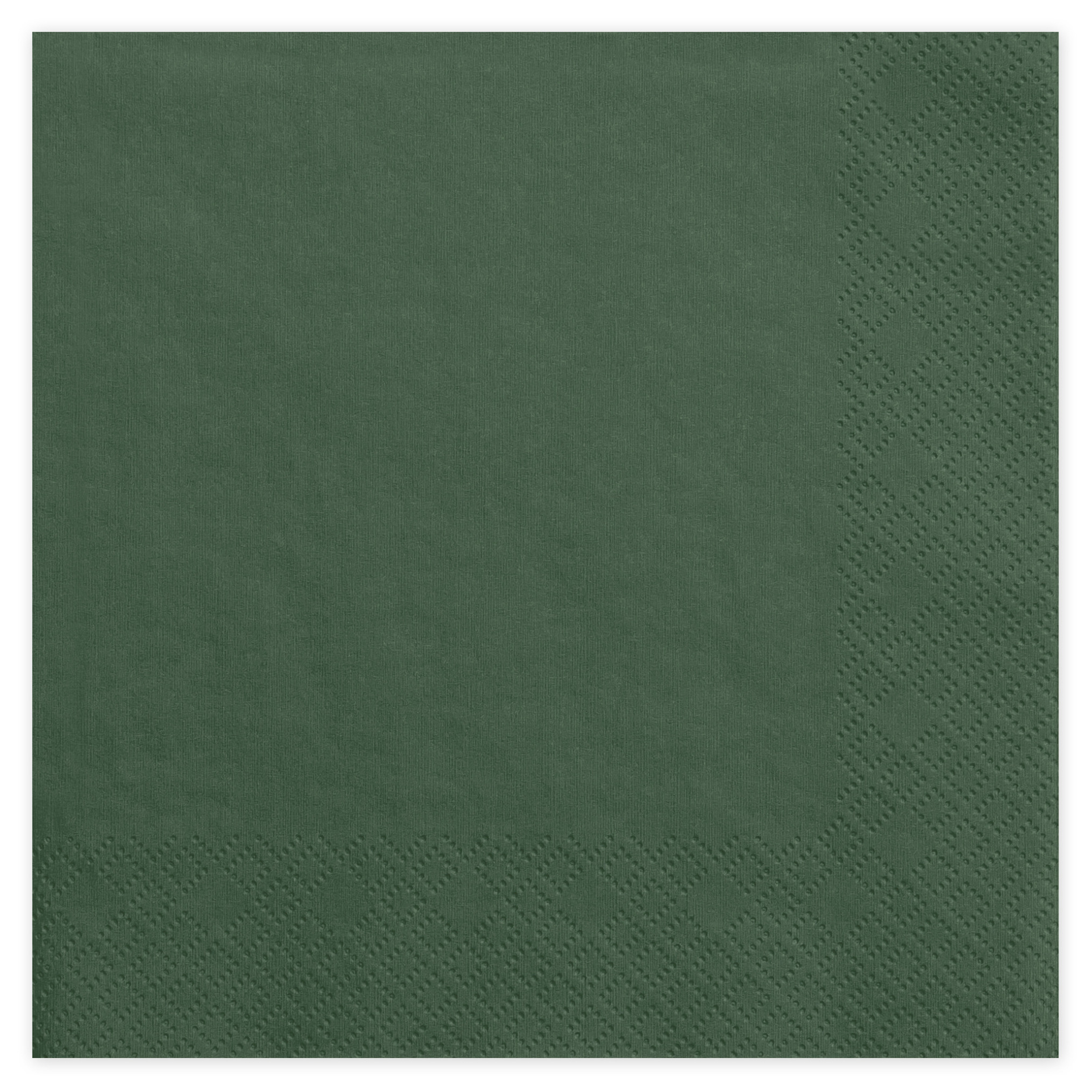 PartyDeco 60x Papieren tafel servetten dennen groen 33 x 33 cm -