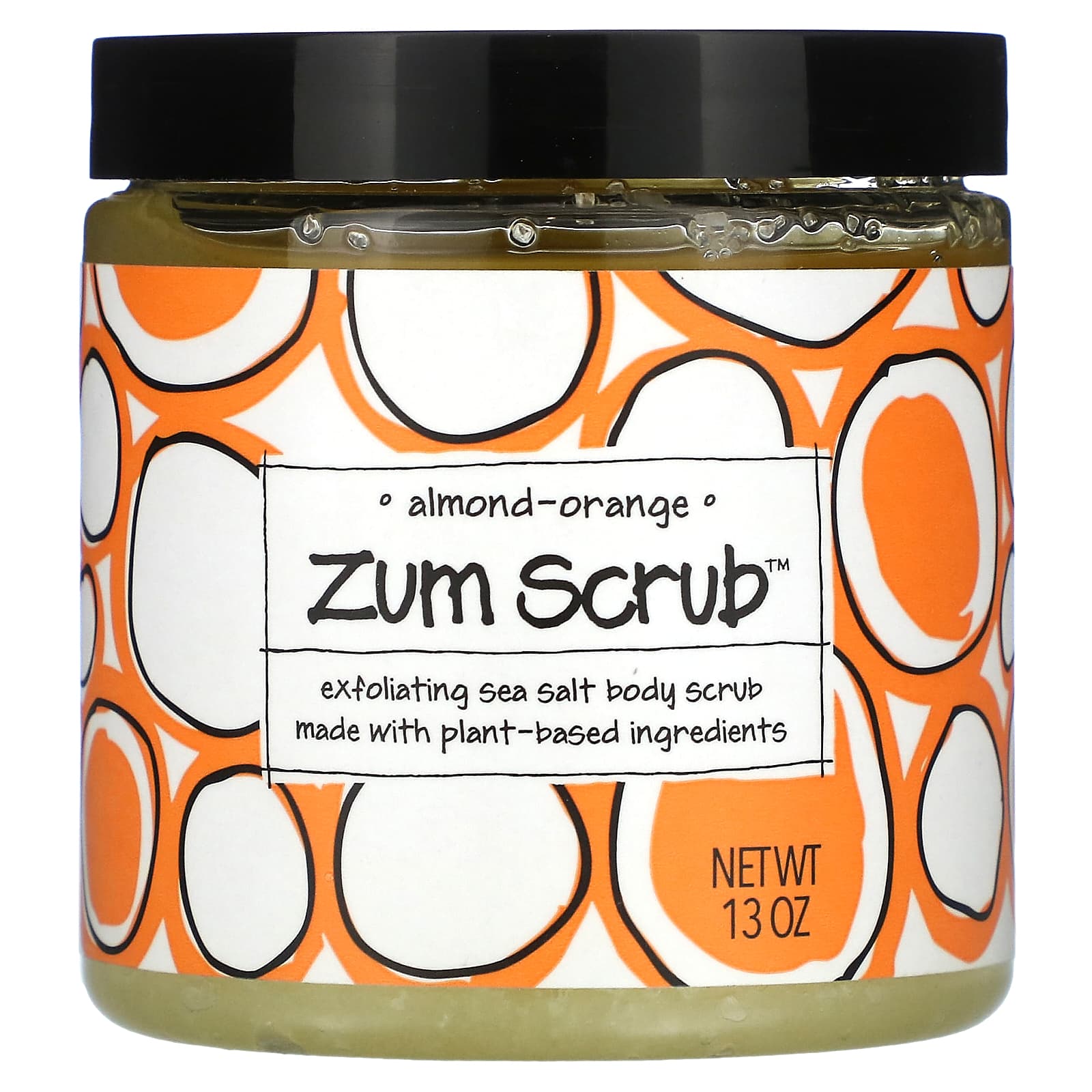 ZUM ,  Scrub, Almond Orange, 13oz