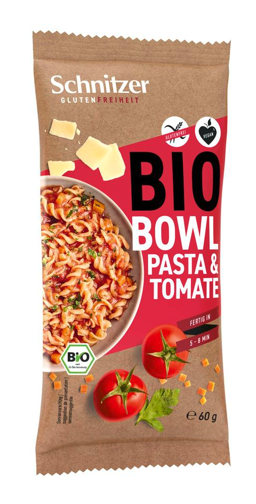 Schnitzer Gluten Freiheit Bio Bowl Pasta & Tomate