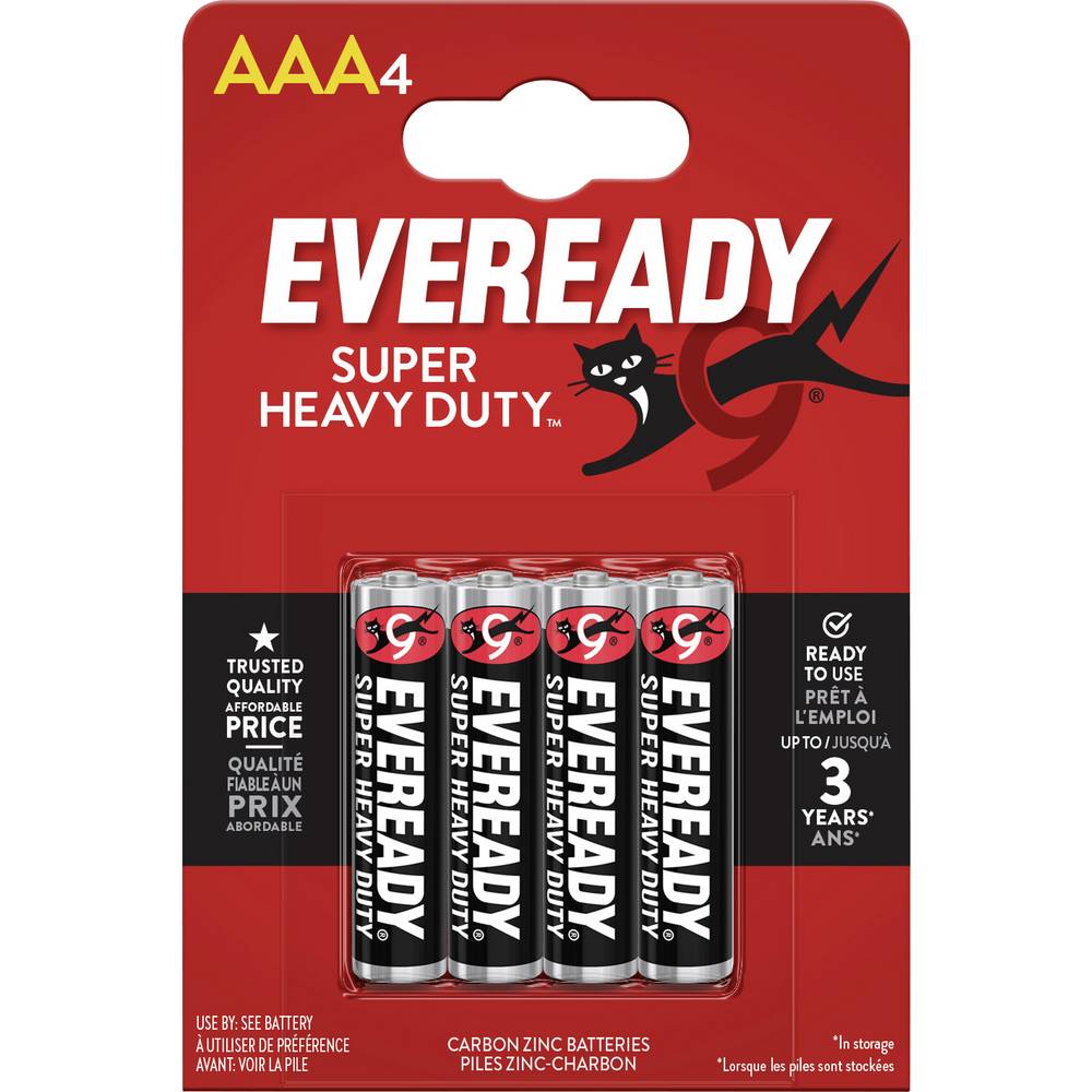 Eveready SHD AAA batterij (potlood) Zink-kool 1.5 V 4 stuk(s)