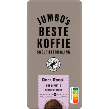Jumbo's umbo's Beste Koffie Snelfiltermaling Dark Roast 500 g