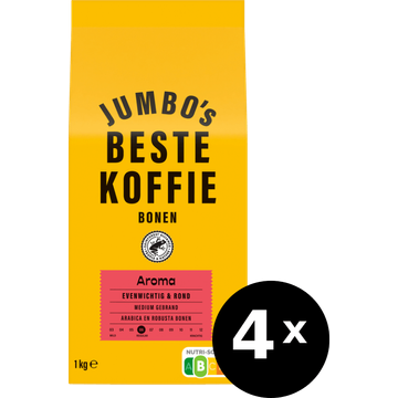 Jumbo's umbo's beste koffiebonen aroma 4 x 1kg