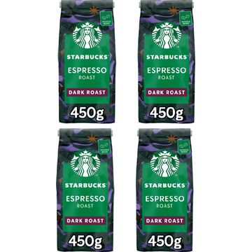 Starbucks tarbucks Espresso Dark Roast koffiebonen 4 x 450 gram bij Jumbo