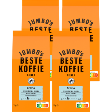 Jumbo's umbo's Beste Koffiebonen Crema 4 x 1 kg