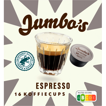 Jumbo's umbo's Espresso Koffiecups 16 Stuks