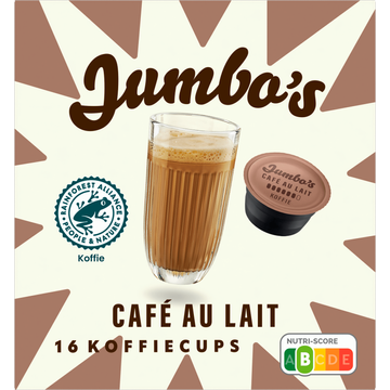 Jumbo's umbo's Cafe au Lait Koffiecups 16 Stuks