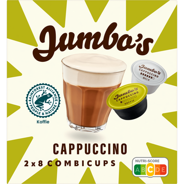 Jumbo's umbo's Cappuccino Koffiecups 2 x 8 Combicups