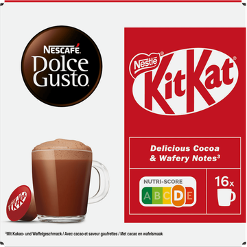 Nescafe ESCAFÉ Dolce Gusto, KitKat, 16 capsules, 256 gr bij Jumbo