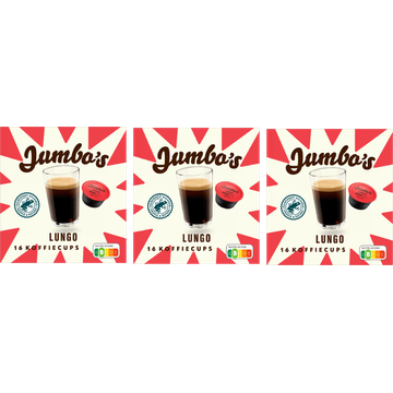 Jumbo's umbo's Lungo Koffie Cups 3 x 16 Koffiecups