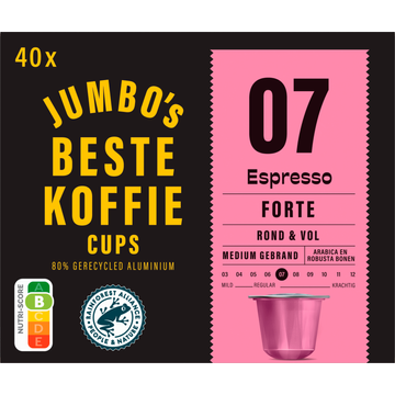 Jumbo's umbo's Espresso Forte Koffiecups 40 Stuks