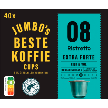 Jumbo's umbo's Ristretto Extra Forte Koffiecups 40 Stuks